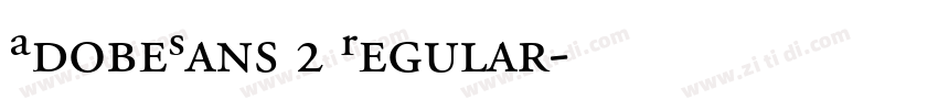 AdobeSansF2 Regular字体转换
